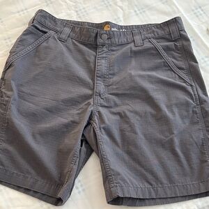 Carhartt Men's Charcoal Flat Front Shorts‎
